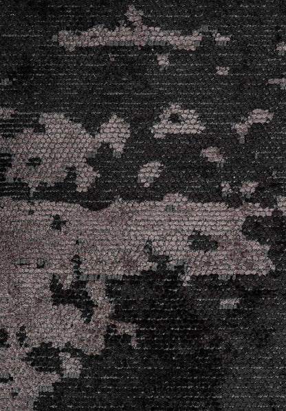 Milan Dark Grey - Black Rug
