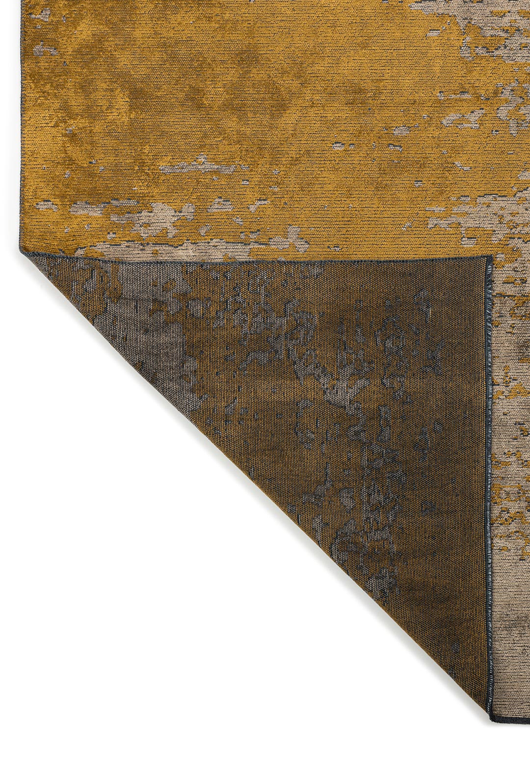 Milan Dark Beige - Mustard Rug