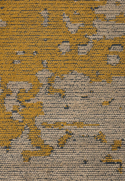 Milan Dark Beige - Mustard Rug