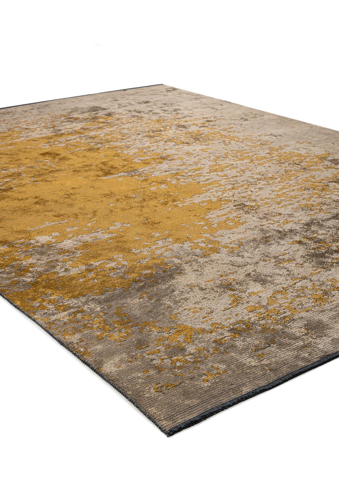 Milan Dark Beige - Mustard Rug