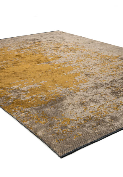 Milan Dark Beige - Mustard Rug
