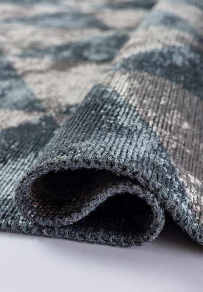 Ferrara Blue - Light Grey Rug