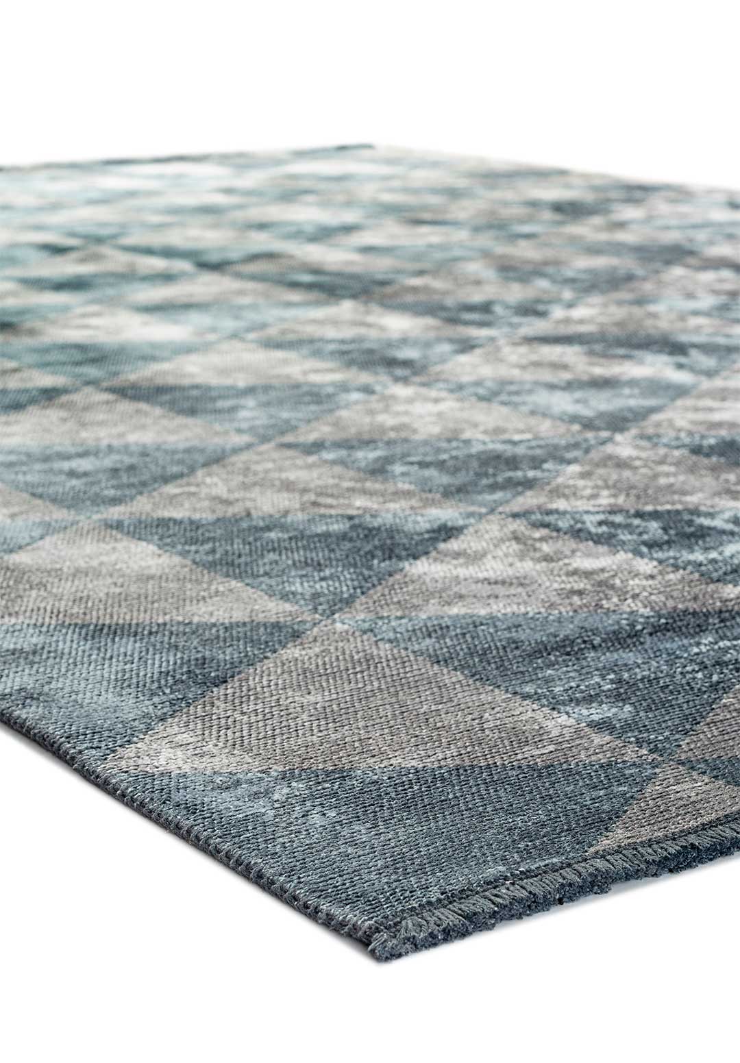 Ferrara Blue - Light Grey Rug