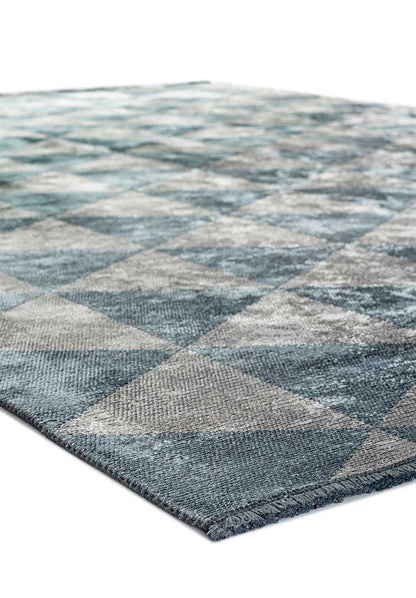 Ferrara Blue - Light Grey Rug