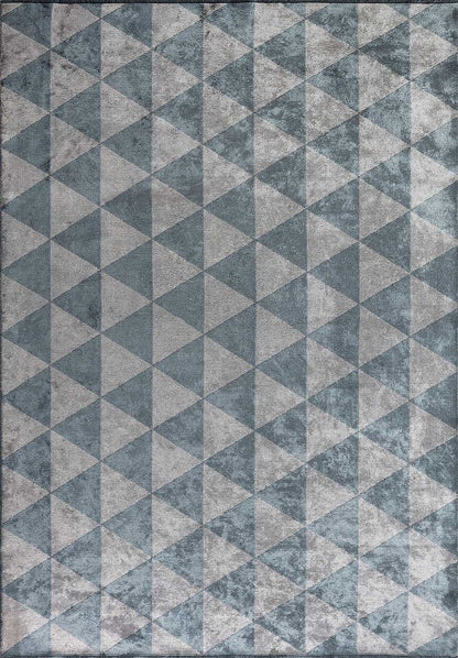 Ferrara Blue - Light Grey Rug