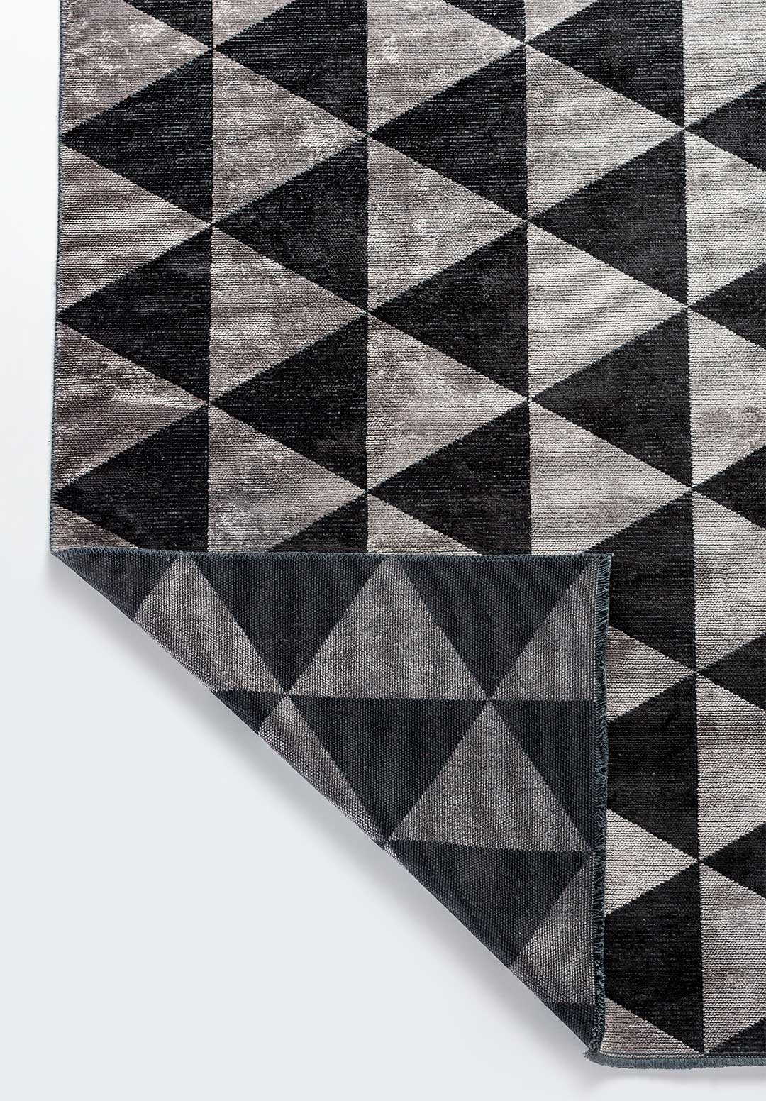 Ferrara Black - Light Grey Rug