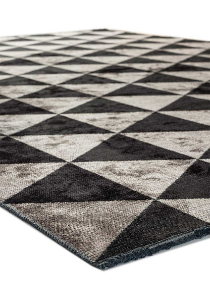 Ferrara Black - Light Grey Rug
