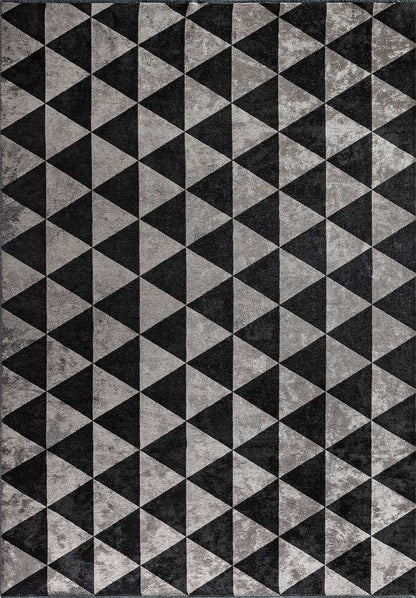 Ferrara Black - Light Grey Rug