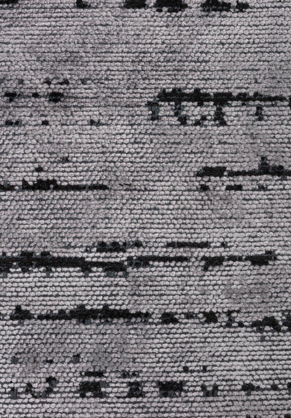 Como Light Grey - Black Rug area carpet area rug carpet Color_Black Color_Grey coral Material_Cotton & Viscose