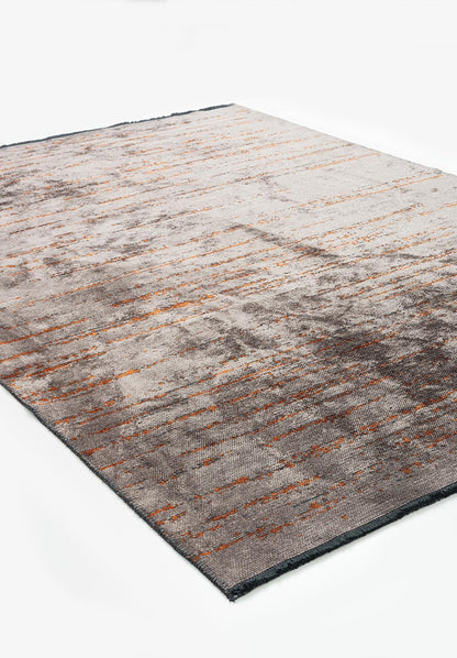 Como Dark Grey - Terra Rug area carpet area rug carpet Color_Grey Color_Orange coral Material_Cotton & Viscose