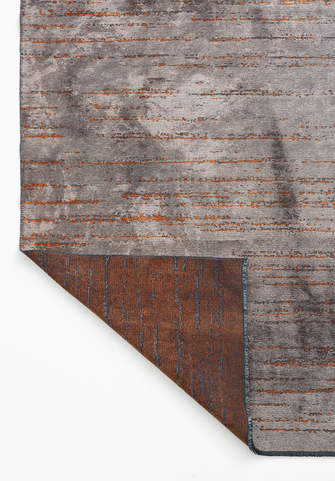 Como Dark Grey - Terra Rug area carpet area rug carpet Color_Grey Color_Orange coral Material_Cotton & Viscose