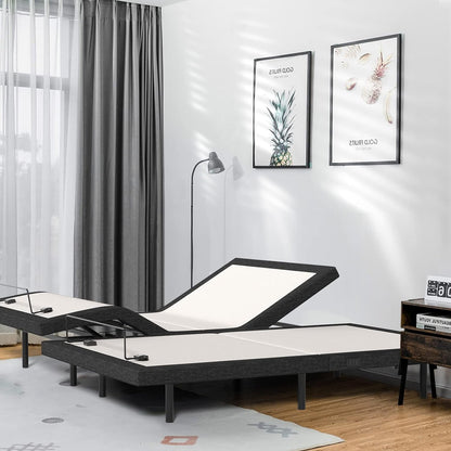 Electric Adjustable Bed Frames Queen Size,With Detachable Cover,4 Foam Layers for Cooling,Adaptive Foam Mattress,Certipur-Us & Cfr1633,100-Night Trial Adjustable Bases Bases & Foundations Bedroom Furniture Beds Frames & Bases Furniture Home & Kitchen