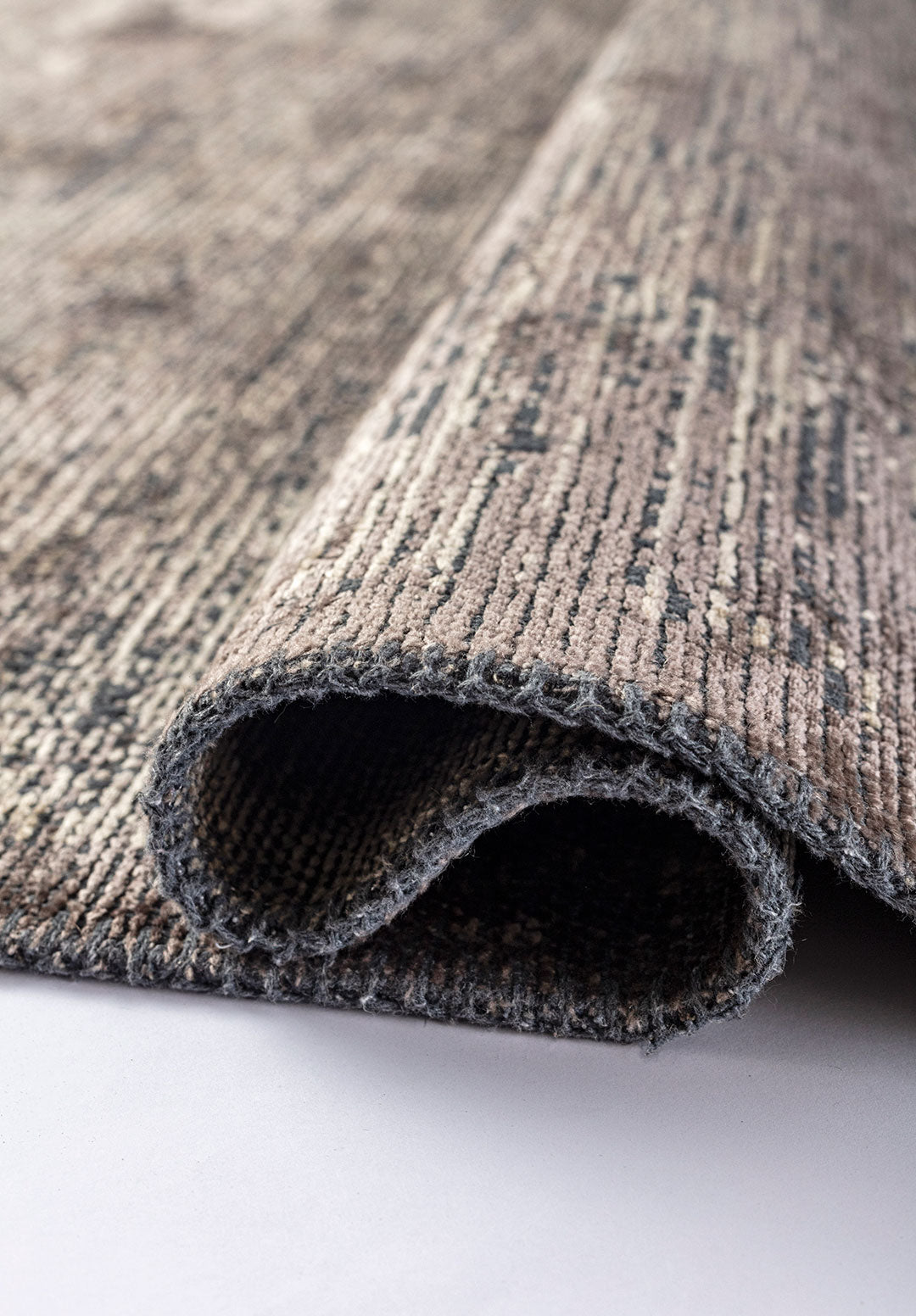 Genoa Dark Grey - Beige Rug