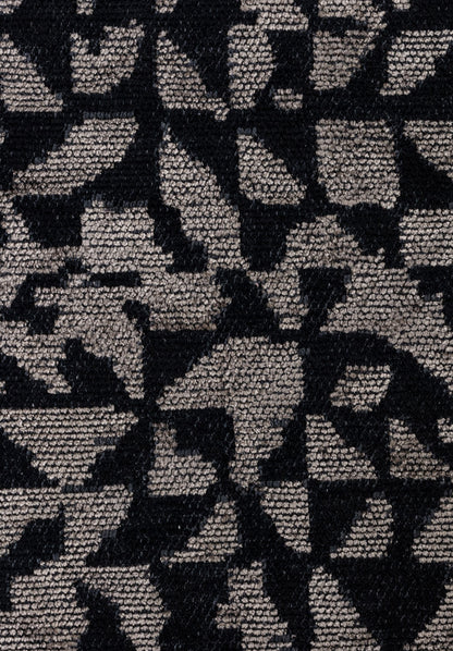Bologna Matte Black - Beige Rug