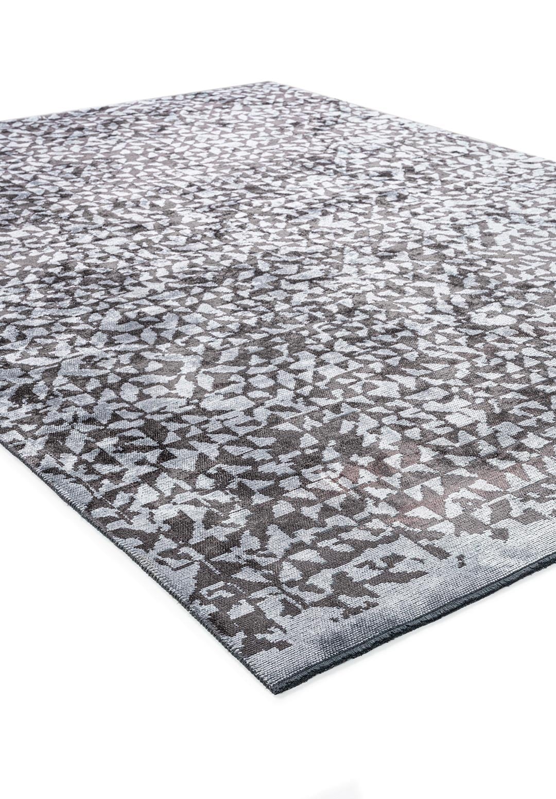 Bologna Charcoal - Ice Blue Rug area carpet area rug carpet Color_Beige Color_Blue coral Material_Cotton & Viscose