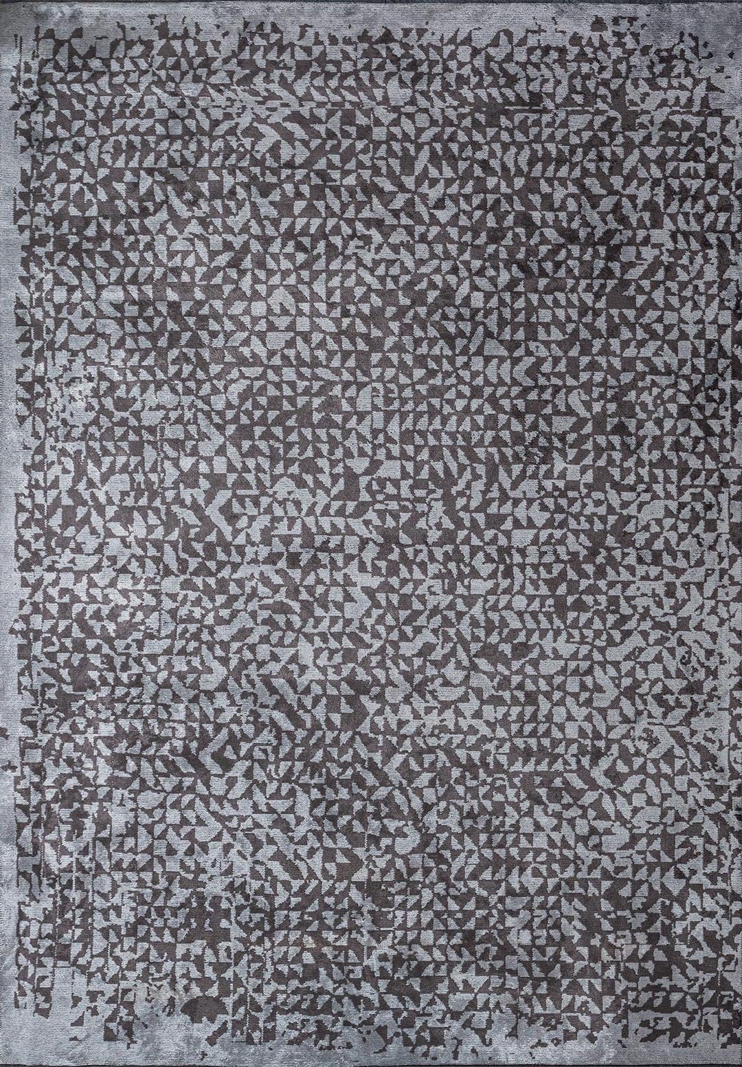 Bologna Charcoal - Ice Blue Rug area carpet area rug carpet Color_Beige Color_Blue coral Material_Cotton & Viscose