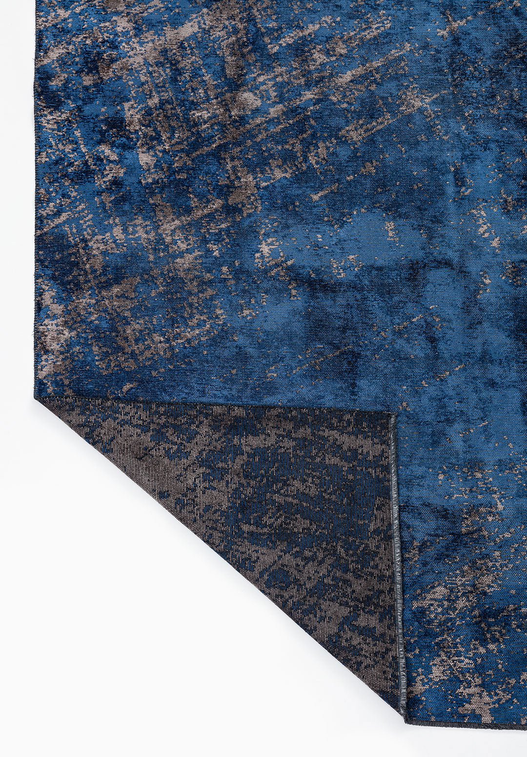 Nostalgia Dark Grey - Navy Blue Rug