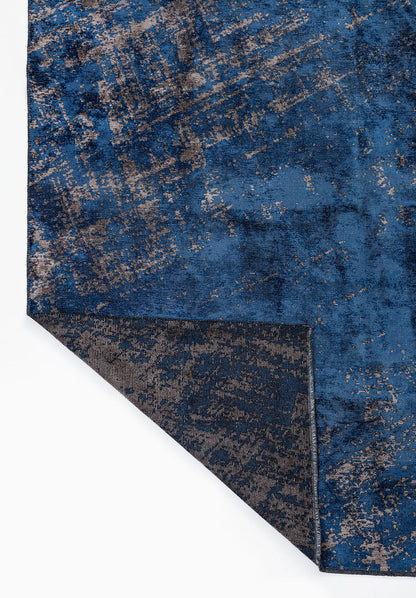 Nostalgia Dark Grey - Navy Blue Rug
