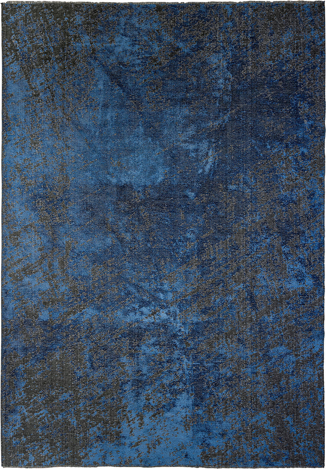 Nostalgia Matte Black - Navy Blue Rug
