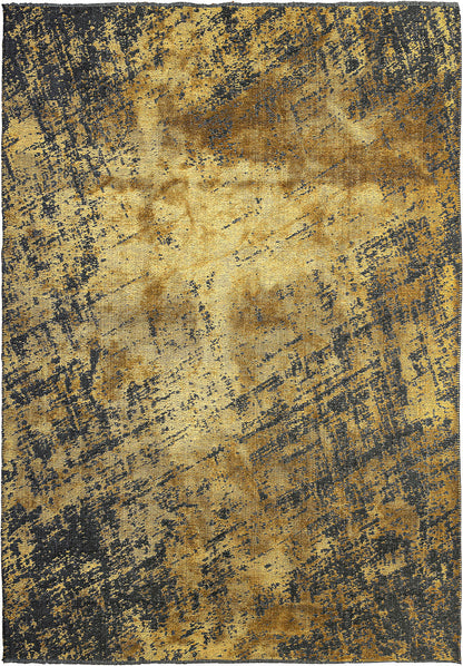 Nostalgia Matte Black - Gold Rug