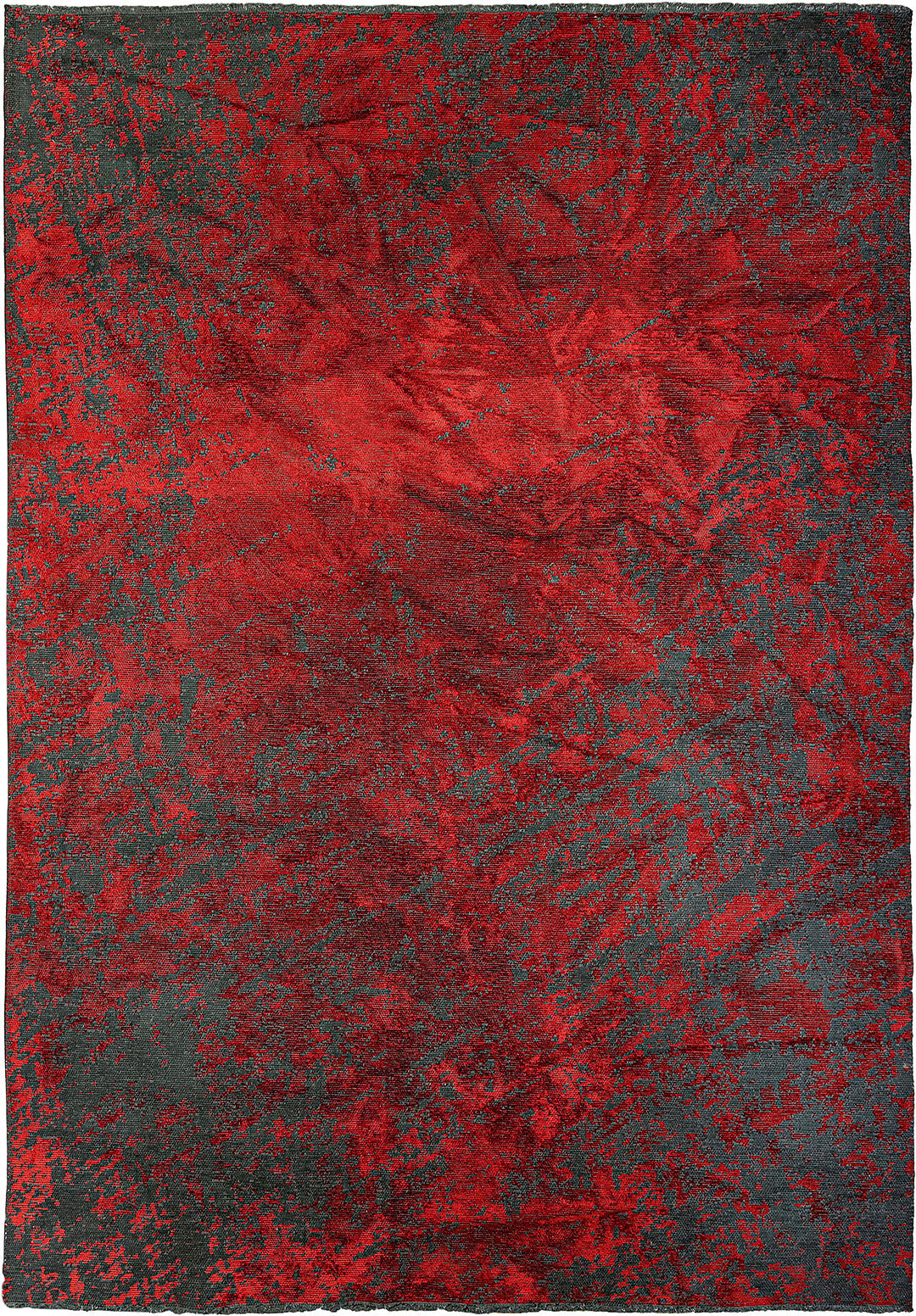 Nostalgia Matte Black - Red Rug