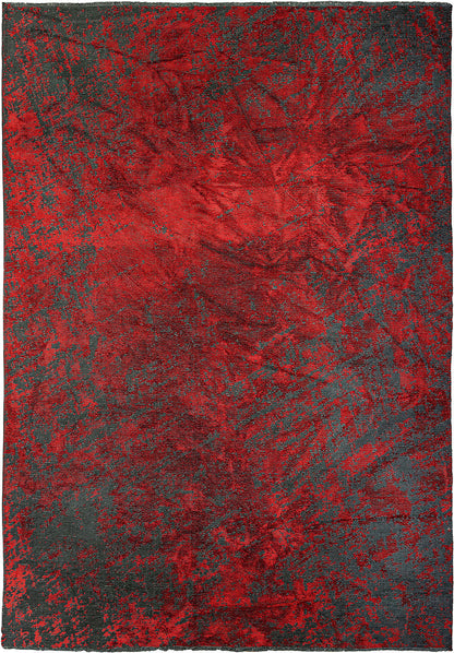 Nostalgia Matte Black - Red Rug