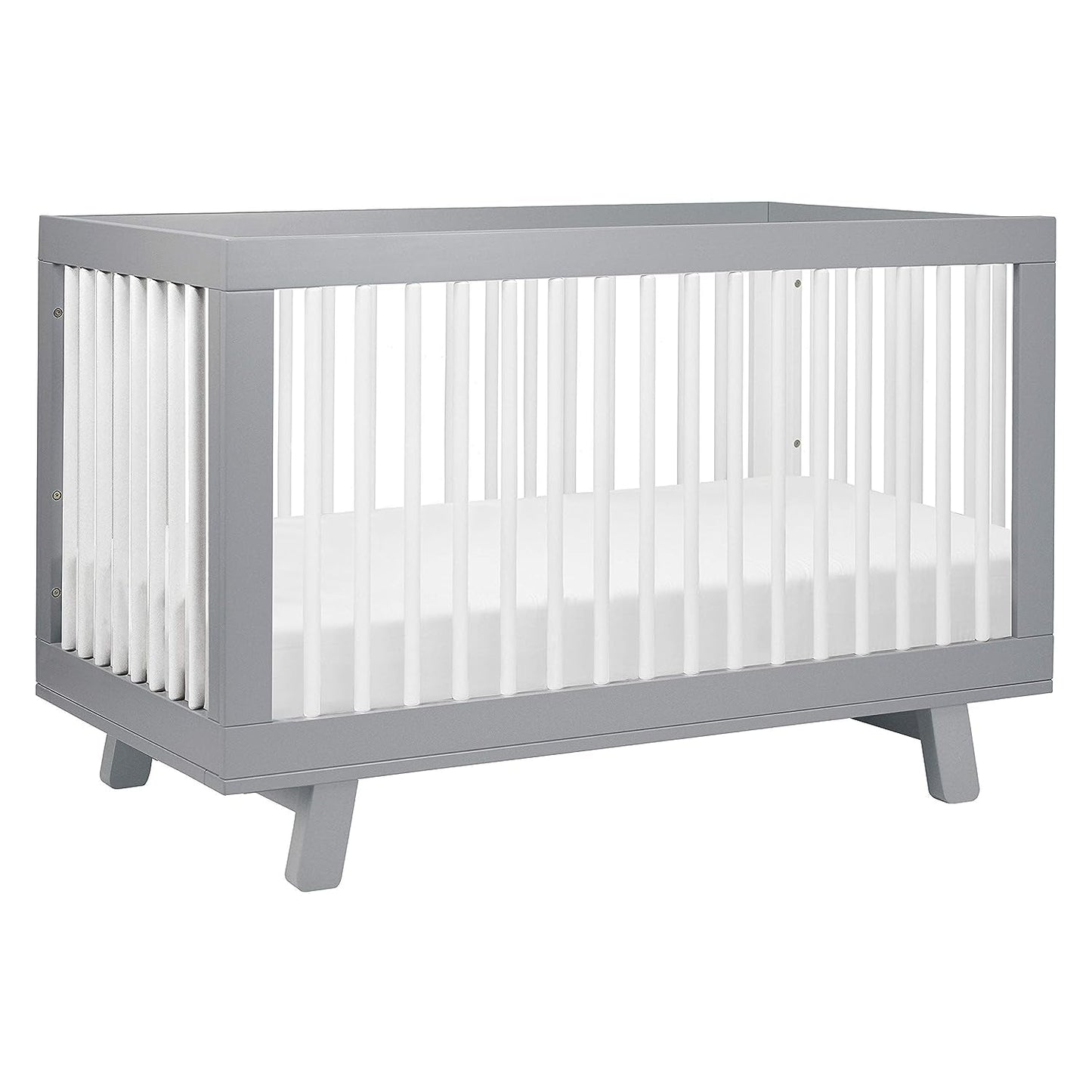 Babyletto Hudson 3-In-1 Convertible Crib with Toddler Bed Conversion Kit in Grey, Greenguard Gold Certified Baby Products Cribs Furniture Infant & Toddler Beds Nursery