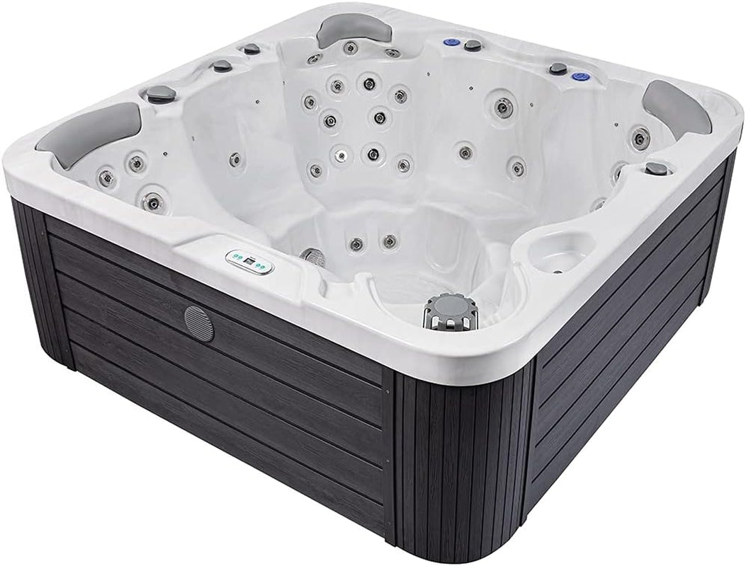 Jersey 6 - Person 46 - Jet Hot Tub,Ice White Hot Tubs Hot Tubs & Supplies Lawn & Garden Patio Pools