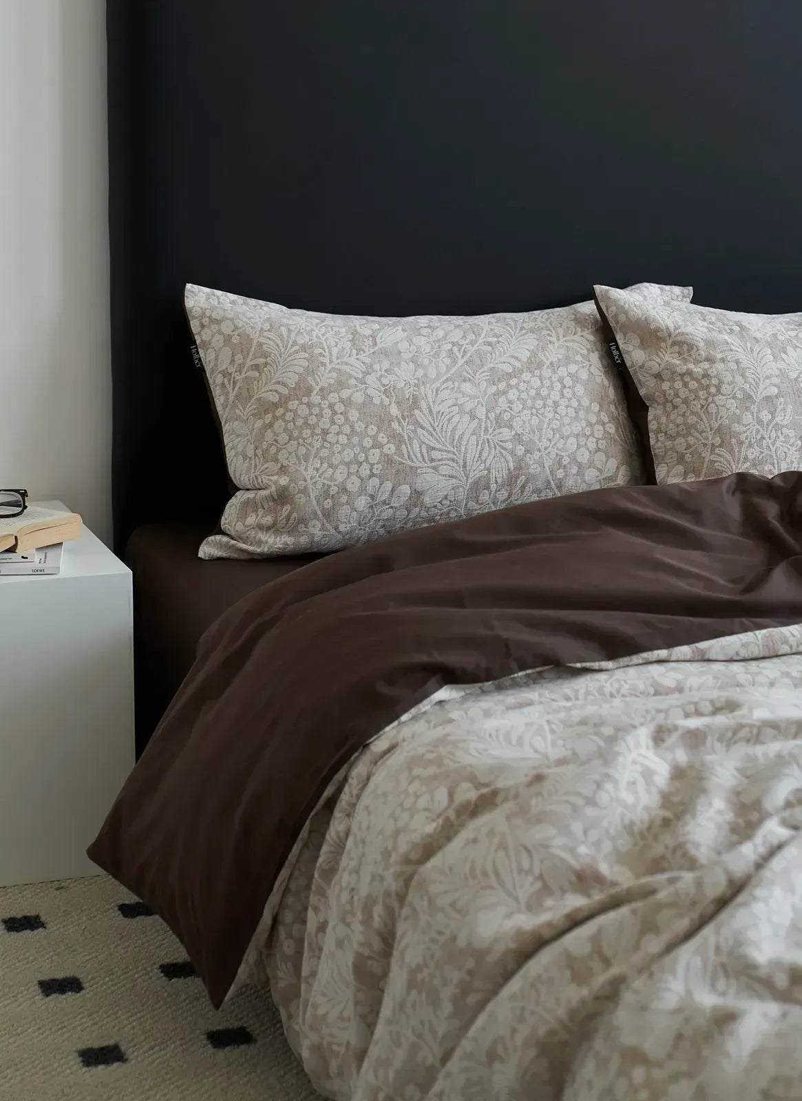 Jacquard Botanical Washed Cotton Bedding Set