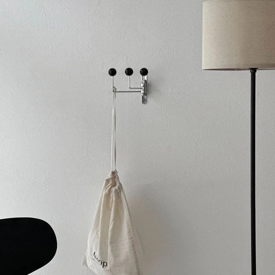 Smooth Ball-End Swivel Metal Wall Hook