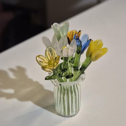 Glass Flower Bouquet