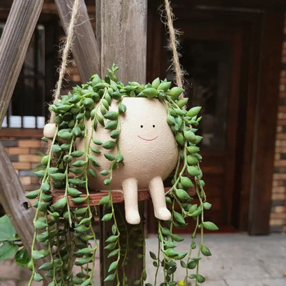 Smiley Face Hanging Planter