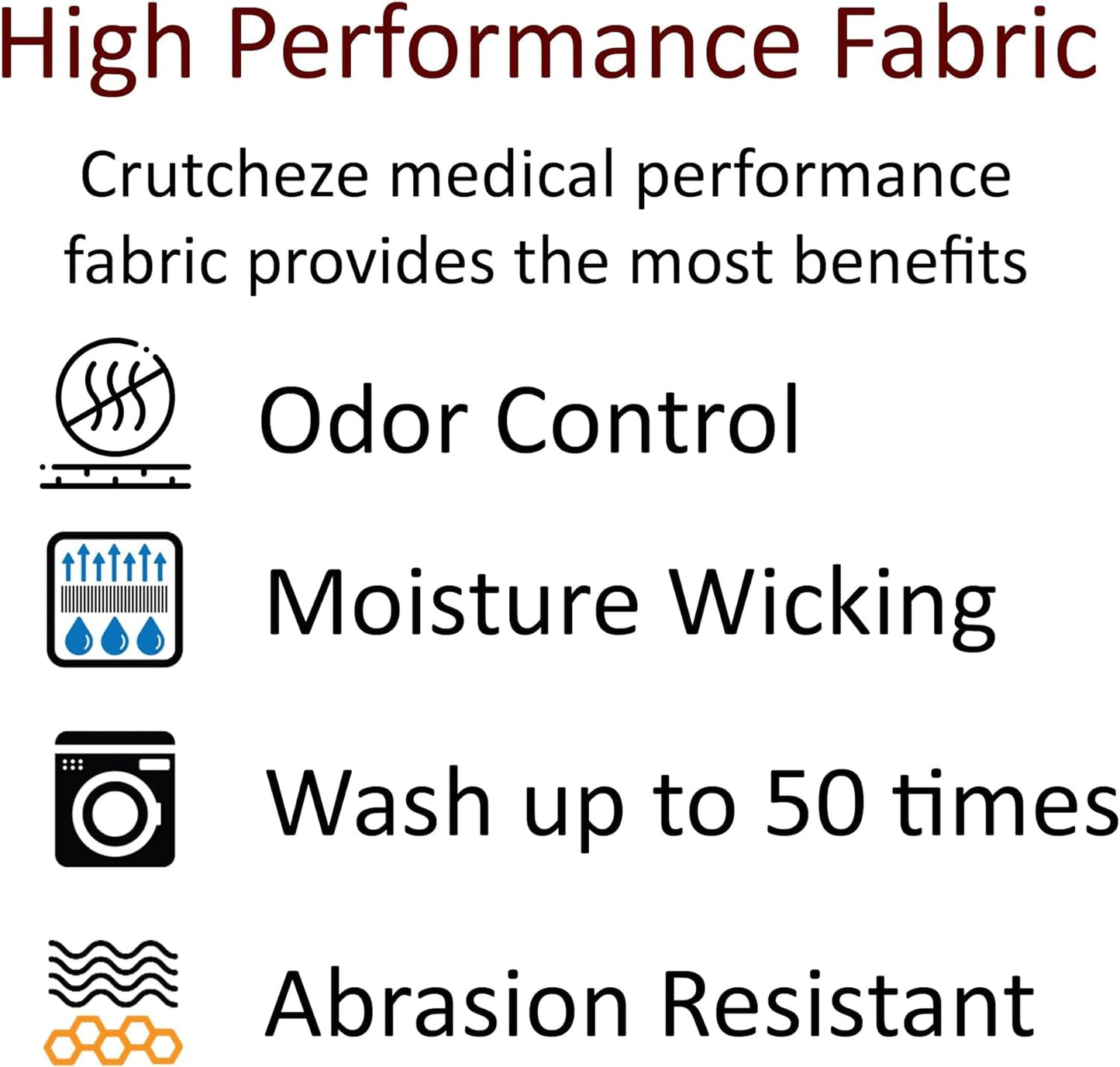 Crutcheze Premium USA Made Crutch Pad and Hand Grip Covers | Comfortable Underarm Padding Washable Breathable Moisture Wicking Odor Reducing- Accessories for Adult & Youth Crutches (Black) Canes Crutch Accessories Crutch Pads Crutches & Accessories Medical Supplies & Equipment Mobility & Daily Living Aids Mobility Aids & Equipment