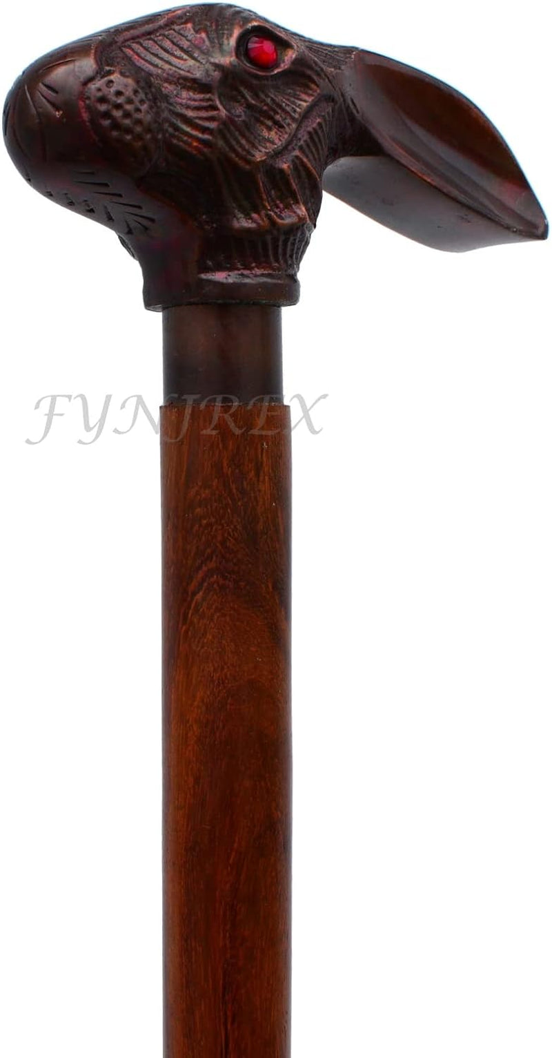 Vintage Antique Cane Wooden Foldable Walking Stick Walking Cane for Men and Women, Rabbit Cane Unique Steampunk Canes Canes Crutches & Accessories Health & Household Medical Supplies & Equipment Mobility & Daily Living Aids Mobility Aids & Equipment