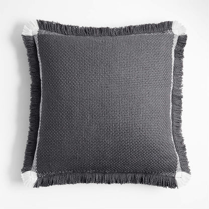 Housse de coussin Weekend Arctic ivoire en coton biologique 23"x23"