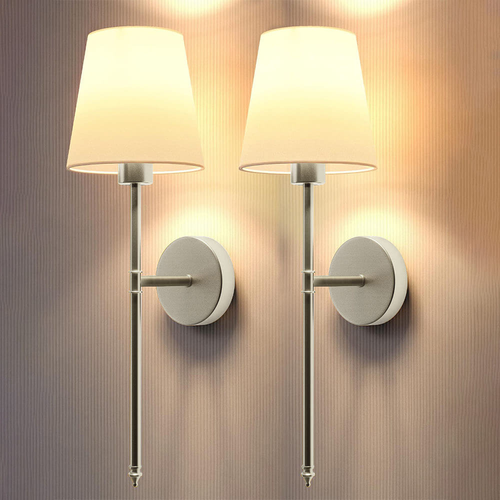 Wireless Fabric Wall Light(2 Packs)