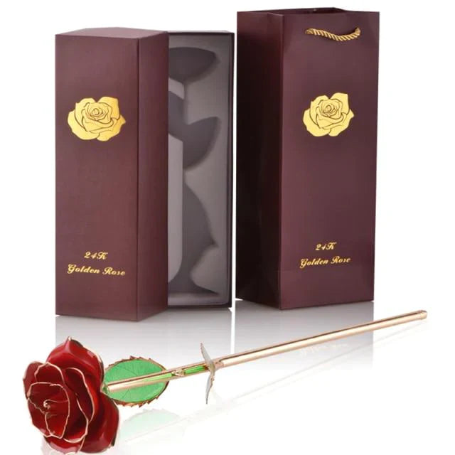 Ewige Rose in 24 Karat Gold getaucht