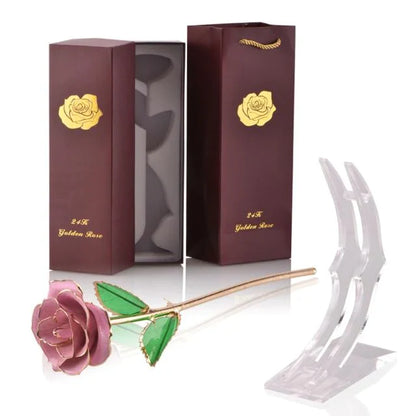 24k Gold Dipped Eternal Rose