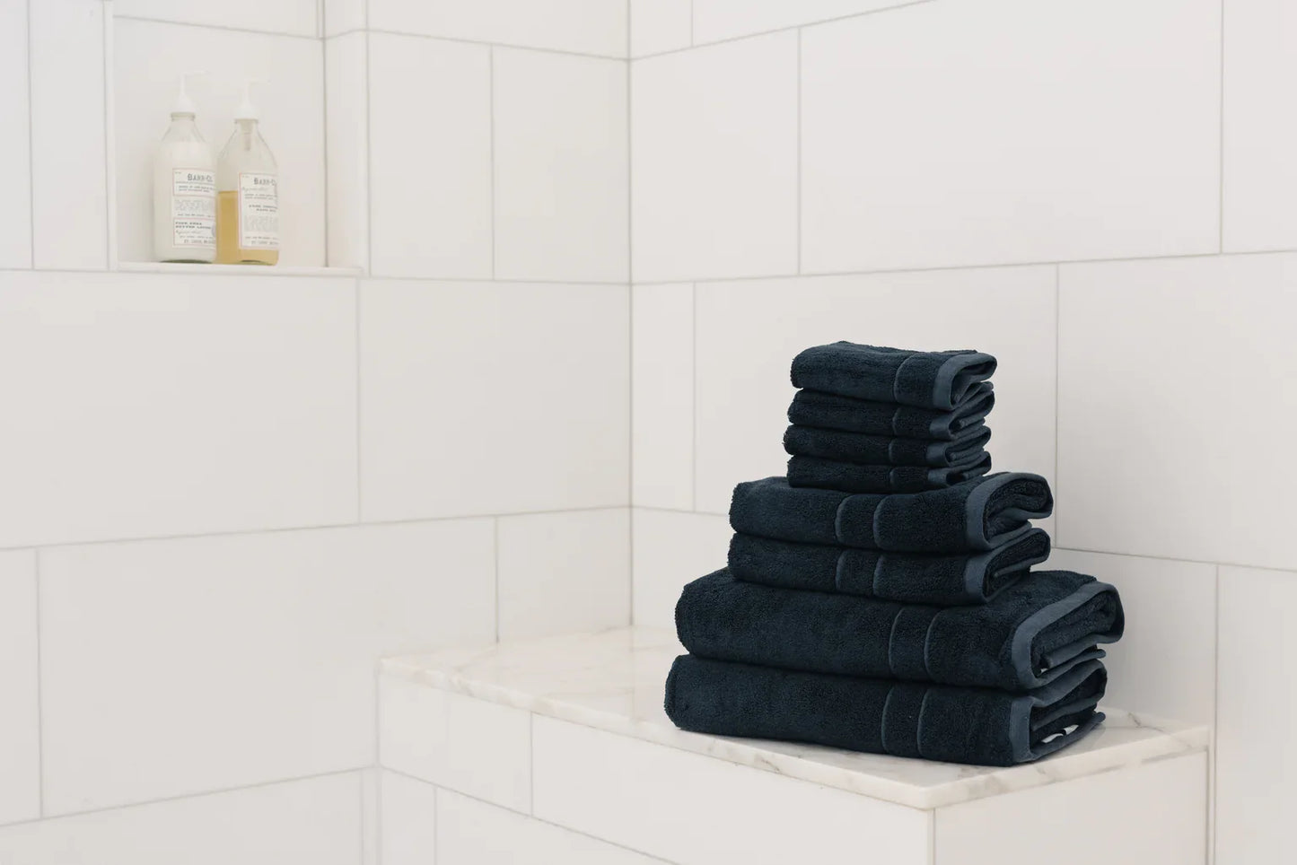 Ensemble de serviettes de bain en peluche haut de gamme