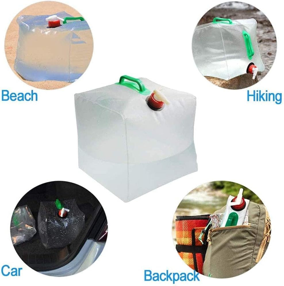 5.3 Gallon Water Carrier Premium Collapsible Water Container Bag Capacity Water Bag for Sports Outdoor Camping,Hiking & Emergency Survival Kit, Foldable Portable Water Canteen