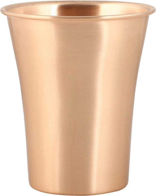 GURU JEE™ Copper Glass Tumbler Serveware Tableware Drinkware Ayurveda Healing Health Benefits 400 Ml (1 Piece) Dining & Entertaining Glassware & Drinkware Home & Kitchen Kitchen & Dining Tumblers & Water Glasses