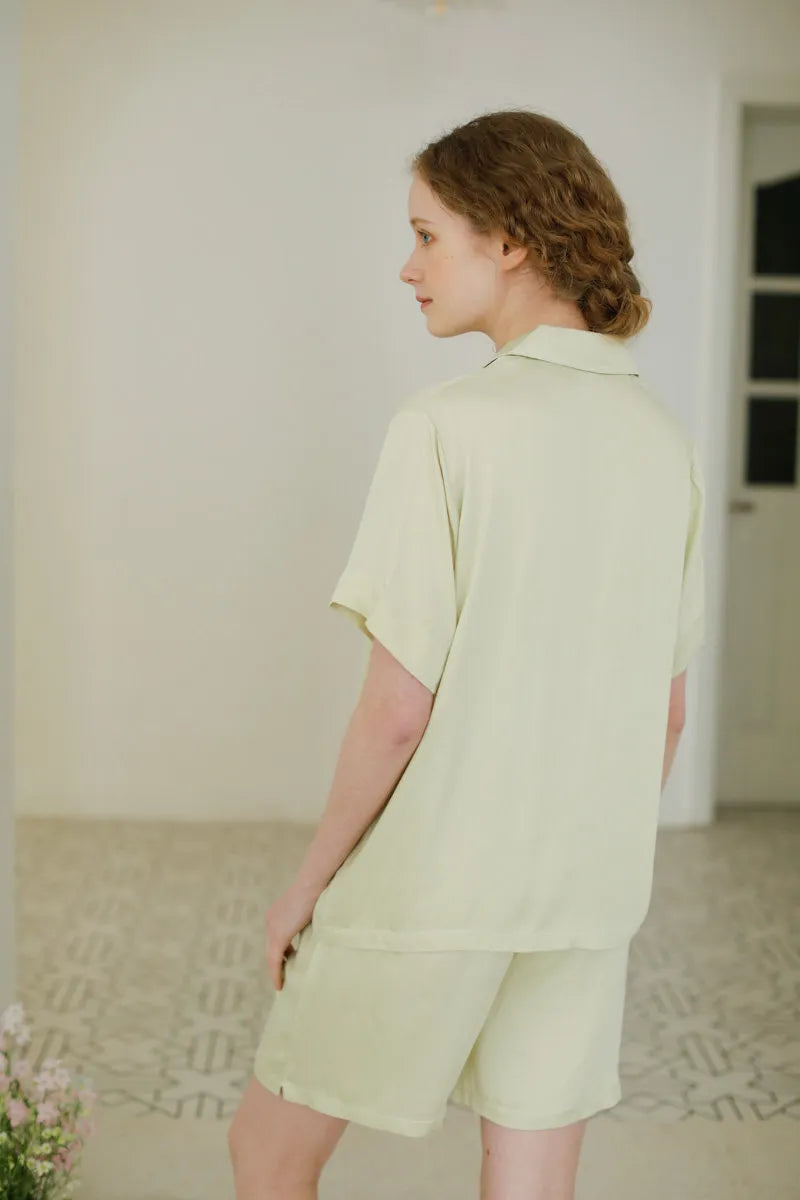 Silky Smooth Solid Cotton Sateen Pajama Set