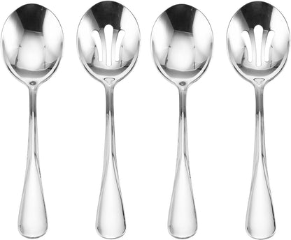 Gourmet Basics by Mikasa Kaylee 8-Piece Stainless Steel Hostess Serving Utensil Set Dining & Entertaining Flatware Home & Kitchen Kitchen & Dining Serving Sets