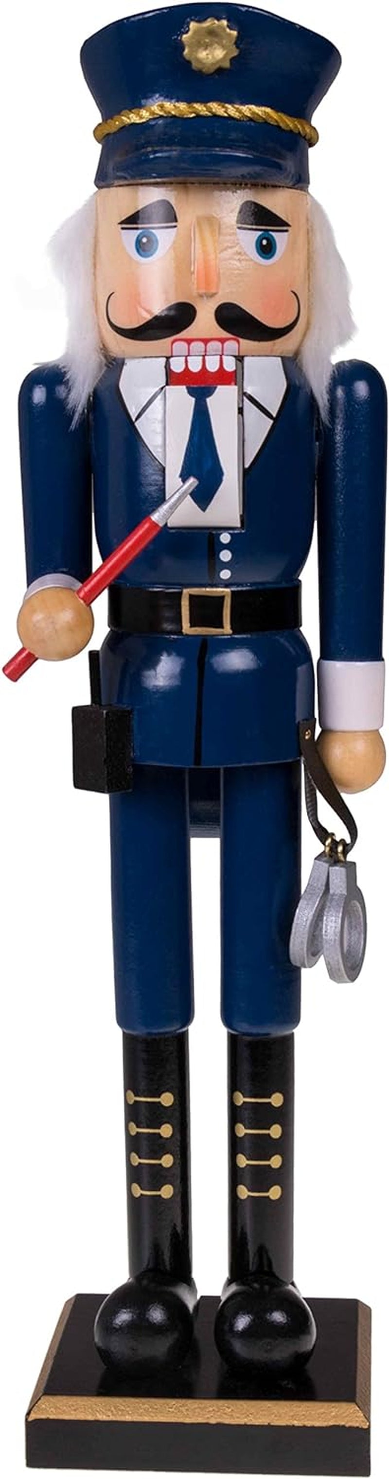 Clever Creations Guitarist 15 Inch Traditional Wooden Nutcracker, Festive Christmas Décor for Shelves and Tables Home & Kitchen Nutcrackers Seasonal Décor