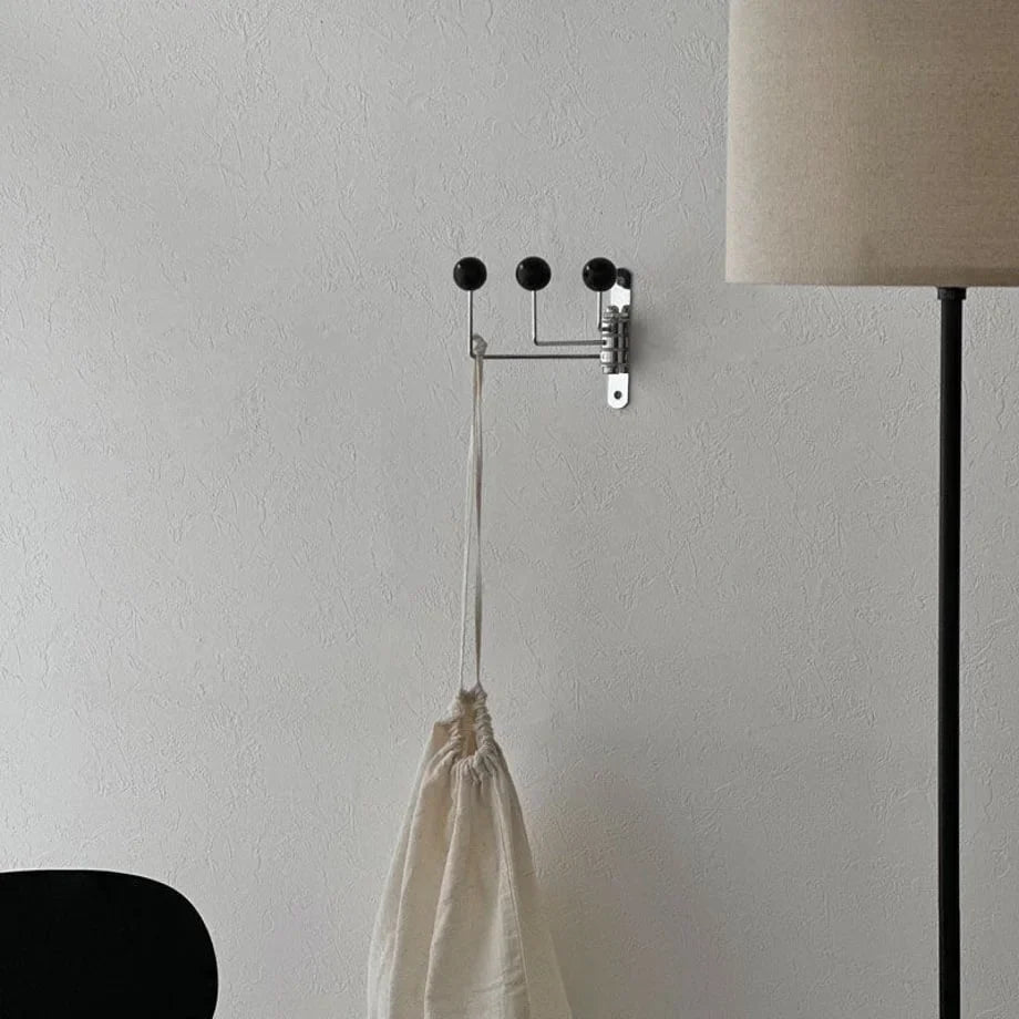 Smooth Ball-End Swivel Metal Wall Hook