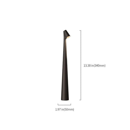 Sculptural Metal Cordless Touch Lamp