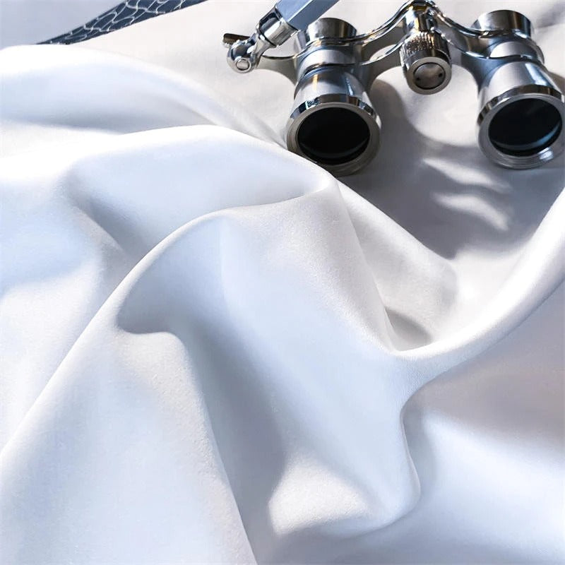 Sablier White Luxury Egyptian Cotton Bedding Set