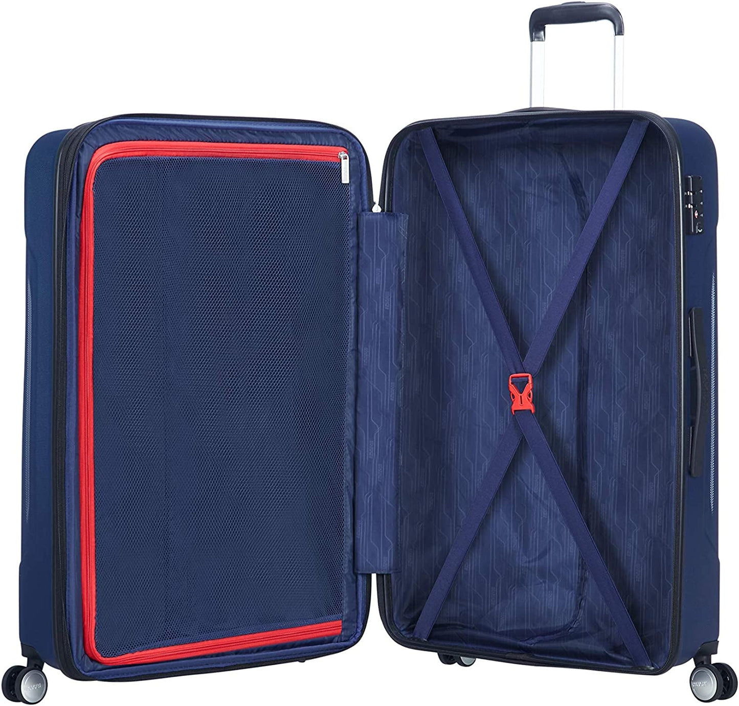 American Tourister Suitcase, Dark Navy, 78 Cm Clothing Luggage Luggage & Bags Luggage & Travel Gear Shoes & Jewelry Suitcases