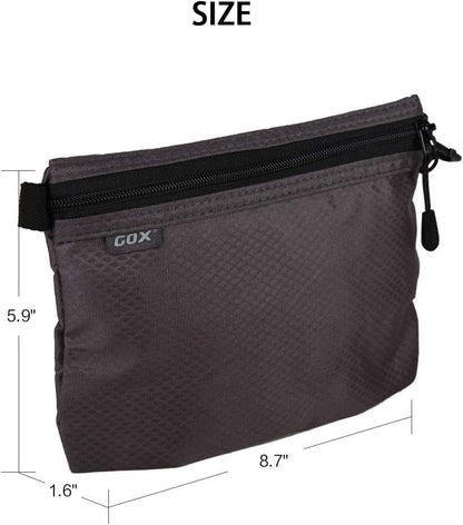 GOX Small Toiletry Bag for Men Bulk Cosmetic Bag Dopp Kit Carry on Zipper Pouch Organization Nylon Packing Sack Waterproof(Grey) Bags & Cases Beauty & Personal Care Toiletry Bags Tools & Accessories