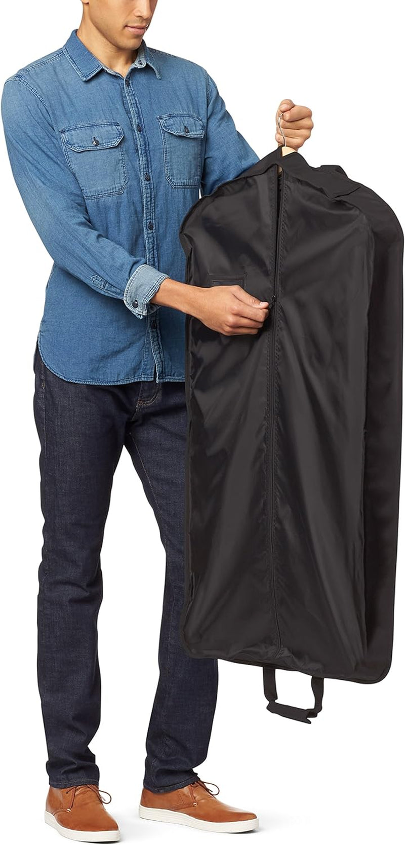 Amazon Basics 22-Inch, Black Clothing Garment Bags Luggage Luggage & Travel Gear Shoes & Jewelry